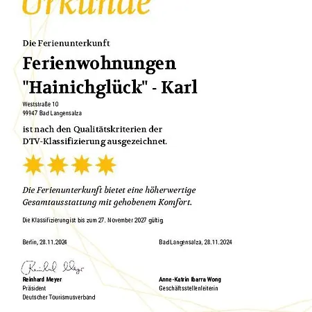 Hainichglueck Apartment *