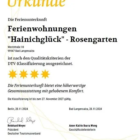 Apartment Hainichglueck *